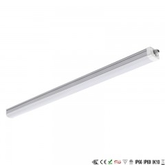 Aluminum  and PC Tri Proof Light Fixture IP66 1200mm 30w For warehouse