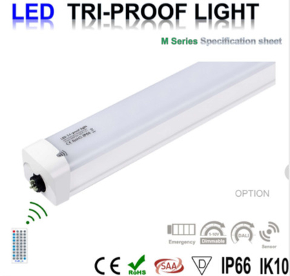 1200mm 35W C Series IP66 LED Tri Proof Light Office Linkable Flicker Free 140-150 Lm/W