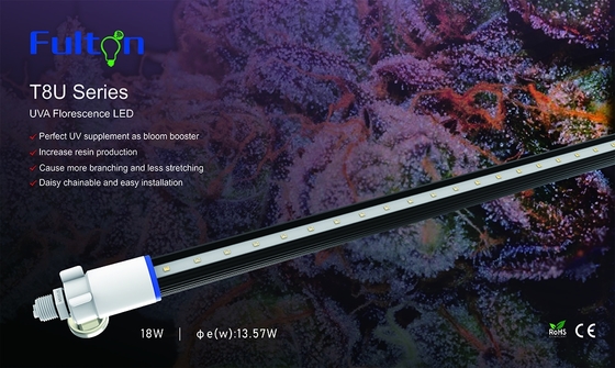 Water Proof T8U LED Tube Grow Light UV Supplement Daisy Chainable