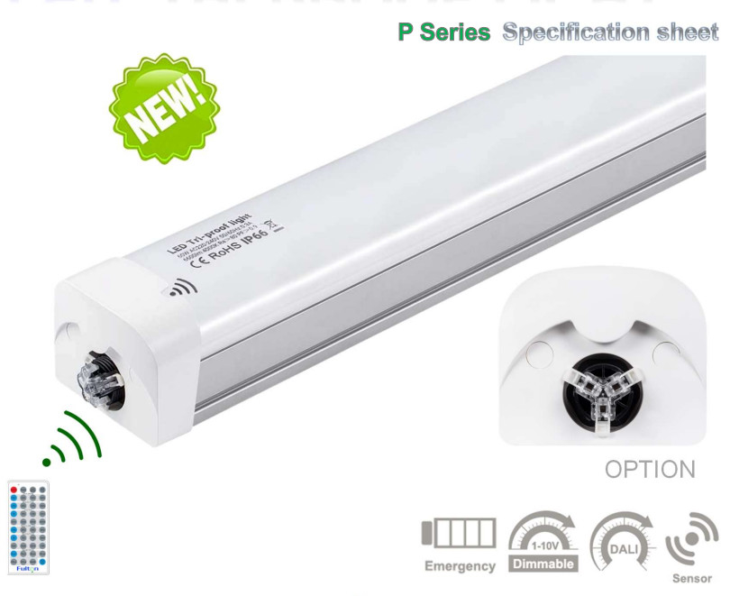 Warehouse Triproof LED Tube Light Motion Sensor Industrial P Series 150cm 50w 60w