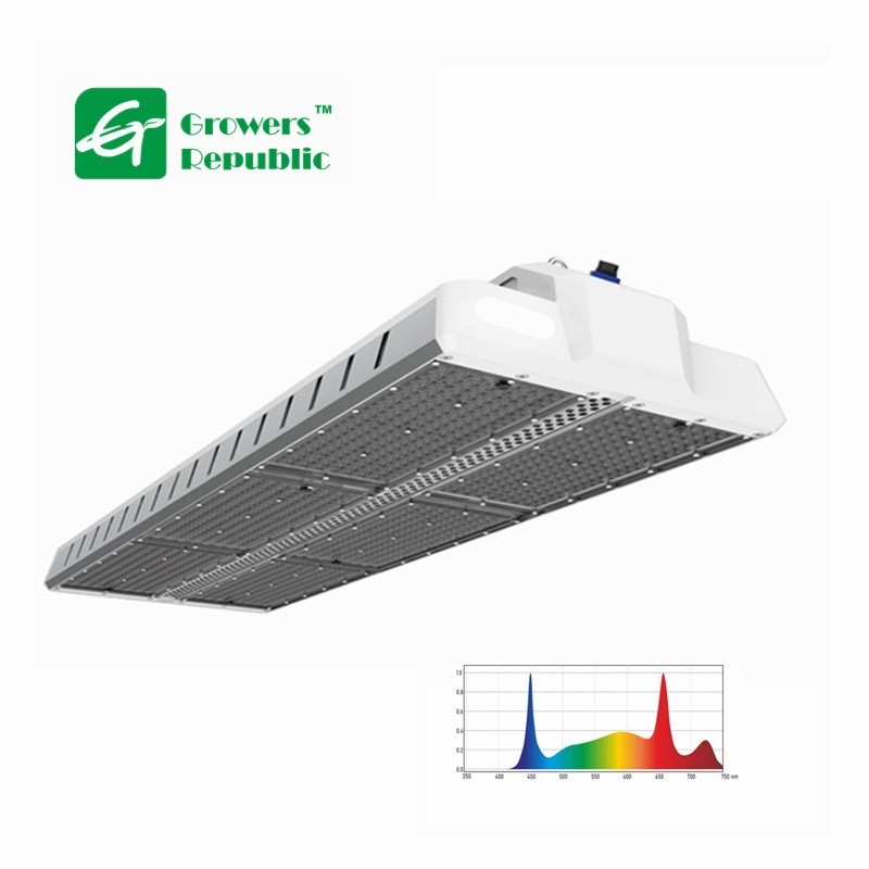1000W Greenhouse LED Grow Lights  With Far Red 2600umol / S Aluminum