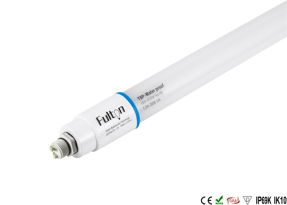 18W IP66 Waterproof LED Tube Lights Corrosion Resistance Industrial