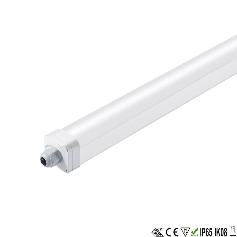 IK08 40W Triproof LED Tube Light High Luminous Efficacy Easy To Install